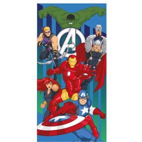   Bosszúállók gyorsan száradó gyerek strandtörölköző - 70x140 - kék