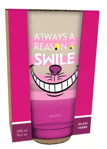 Alice Csodaországban prémium üveg pohár - 290ml