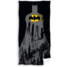   Batman gyerek strandtörölköző - 100% pamut - 70x140 cm - fekete