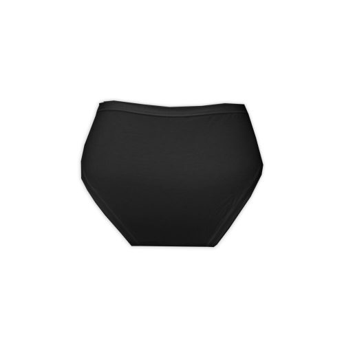 Női alsó - vastag oldalrésszel - elől csipke betéttel díszítve - fekete - M