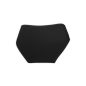   Női alsó - vastag oldalrésszel - elől és derekánál csipke betéttel díszítve - fekete - L