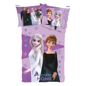   Jégvarázs Elsa és Anna gyerek ágyneműhuzat garnitúra 100% pamut - 100*135cm + 40x60cm