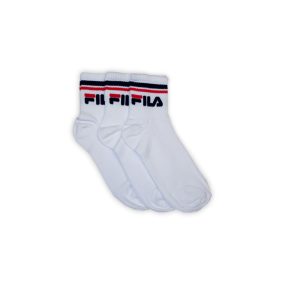   Fila unisex pamut zokni - rövid állású zokni - bordázott szár - 3 pár - fehér - 39-42
