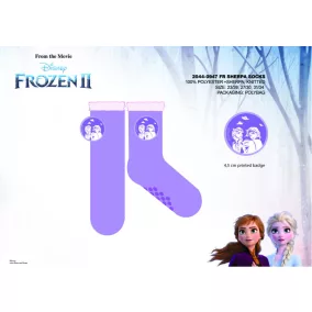   Disney Jégvarázs csúszásgátlós meleg téli zokni gyerekeknek - sherpa zokni - lila - 27-30