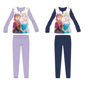   Disney Jégvarázs pamut jersey gyerek pizsama - világoslila - 128