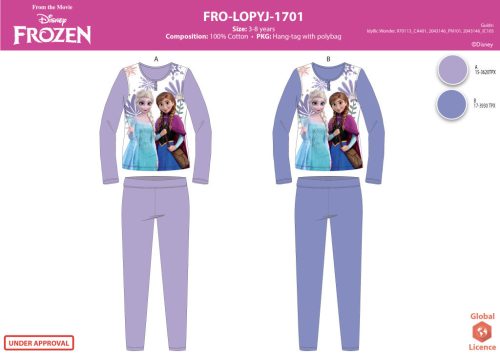 Disney Jégvarázs jersey pamut pizsama - lila - 128