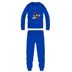   Disney Mickey egér pamut flanel pizsama - téli vastag gyerek pizsama - középkék - 110