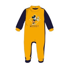   Disney Mickey egér baba velúr rugdalózó - sárga - 0-1 hónapos babának