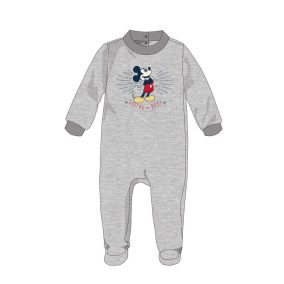   Disney Mickey egér baba velúr rugdalózó - szürke - 3-6 hónapos babának