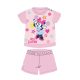 Nyári rövid ujjú pamut baba pizsama - Disney Minnie egér - csillagos - világosrózsaszín - 80