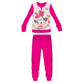   Disney Minnie egér polár pizsama - téli vastag gyerek pizsama - pink - 104