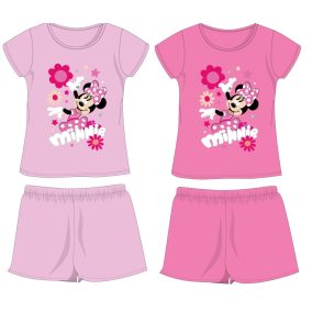   Disney Minnie egér pamut nyári együttes - póló-rövidnadrág szett - világosrózsaszín - 98