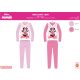 Disney Minnie egér jersey pamut pizsama - világosrózsaszín - 122