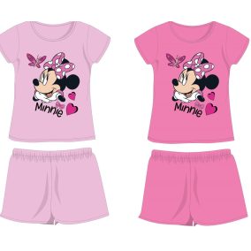   Disney Minnie egér pamut nyári együttes - póló-rövidnadrág szett - rózsaszín - 104