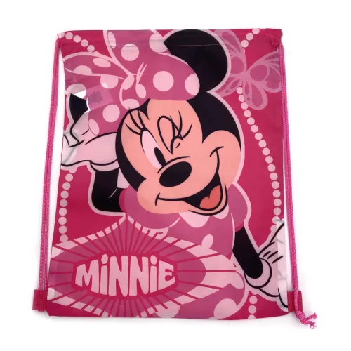 Disney Minnie Egér 3 részes strand szett (tornazsák+úszószemüveg+bikini fürdőruha szett) 5-6 éves korig