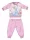 Disney Hercegnők téli pamut baba pizsama - interlock pizsama - világosrózsaszín - 98