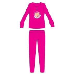   Disney Hercegnők pamut flanel pizsama - téli vastag gyerek pizsama - pink - 98