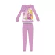 Disney Hercegnők téli pamut gyerek pizsama - interlock pizsama - világoslila - 104