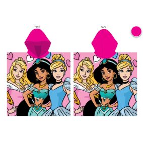 Disney Hercegnők 55x110 cm gyorsan száradó poncsó