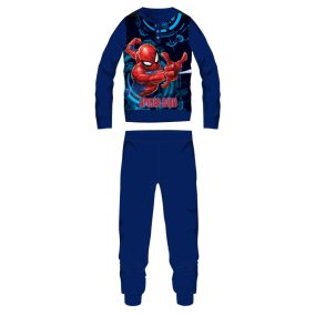   Pókember polár pizsama - téli vastag gyerek pizsama - sötétkék - 110