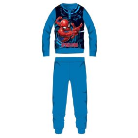   Pókember polár pizsama - téli vastag gyerek pizsama - világoskék - 122