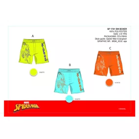 Spiderman gyerek fürdőnadrág - világoskék - 116