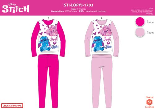 Disney Stitch jersey pamut pizsama - pink - 98