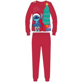   Stitch vastag interlock karácsonyi pamut pizsama férfiaknak - XL