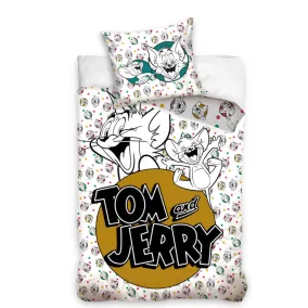 TOM AND JERRY ágynemű 100% pamut 140x200 + 70x90