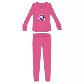   Unikornis téli pamut gyerek pizsama - interlock pizsama - rózsaszín - 116