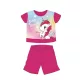 Unikornis nyári rövid ujjú baba pizsama - pamut jersey pizsama - pink - 86