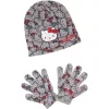 Hello Kitty mintás szürke sapka