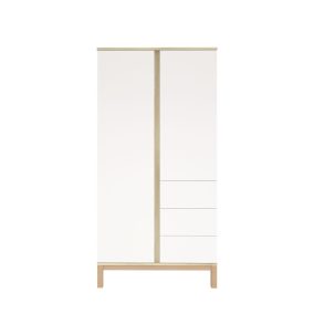 Faktum Loop White & Oak  - 2 osztású szekrény