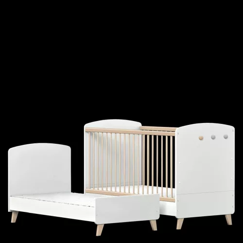 Faktum Colette Fehér - Átalakítható 140-es babaágy, kiságy