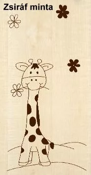 Faktum Makaó Zsiráf minta - Átalakítható 140-es babaágy, kiságy