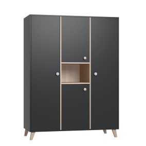Faktum Colette Antracit - 3 osztású szekrény