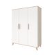 Faktum FLIP White & Oak - 3 osztású szekrény