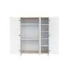 Faktum FLIP White & Oak - 3 osztású szekrény
