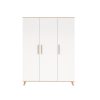 Faktum FLIP White & Oak - 3 osztású szekrény