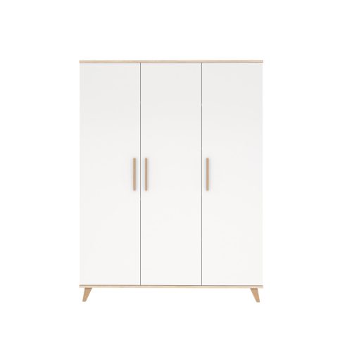 Faktum FLIP White & Oak - 3 osztású szekrény