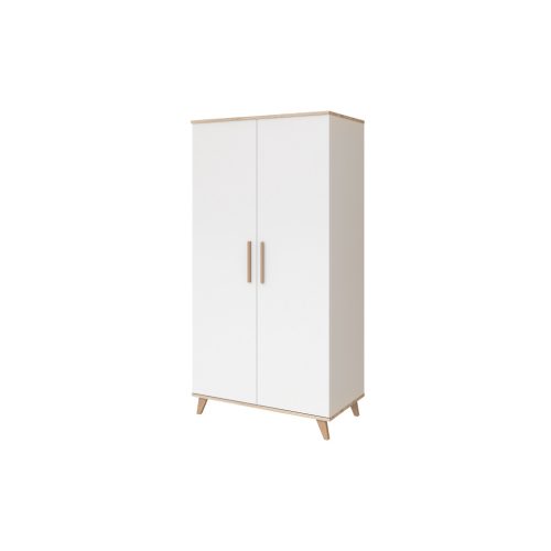 Faktum FLIP White & Oak - 2 osztású szekrény