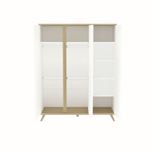 Faktum Sienna White- 3 osztású szekrény