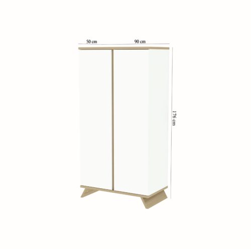 Faktum Sienna White- 2 osztású szekrény