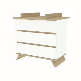 Faktum Sienna White -komód + pelenkázó toldalék
