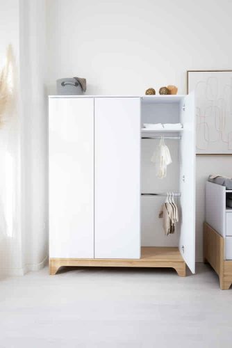 Faktum Lumina White 3 osztású szekrény