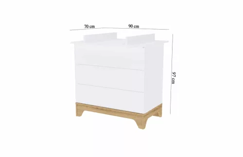 Faktum Lumina White toldalék komódhoz