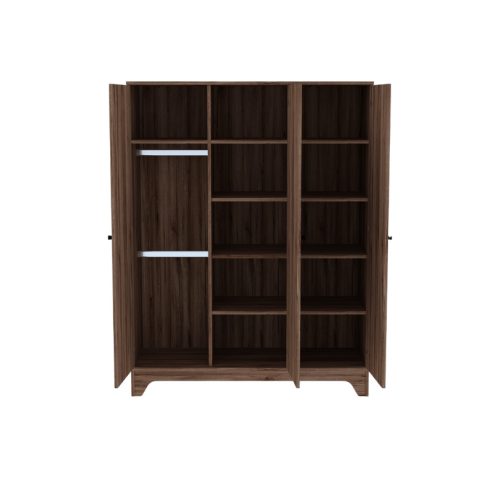 Faktum Nest Walnut 3 osztású szekrény