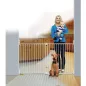   DREAMBABY Biztonsági korlát Broadway 2-panelos extra széles 76-134,5 cm fehér