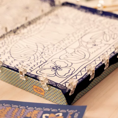 Djeco Műterem 10 - Selyem festés, Tigrisek  - Atelier 10, Silk Painting