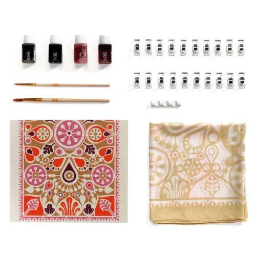 Djeco Műterem 11 - Selyem festés, Mandalák - Atelier 11, Silk Painting